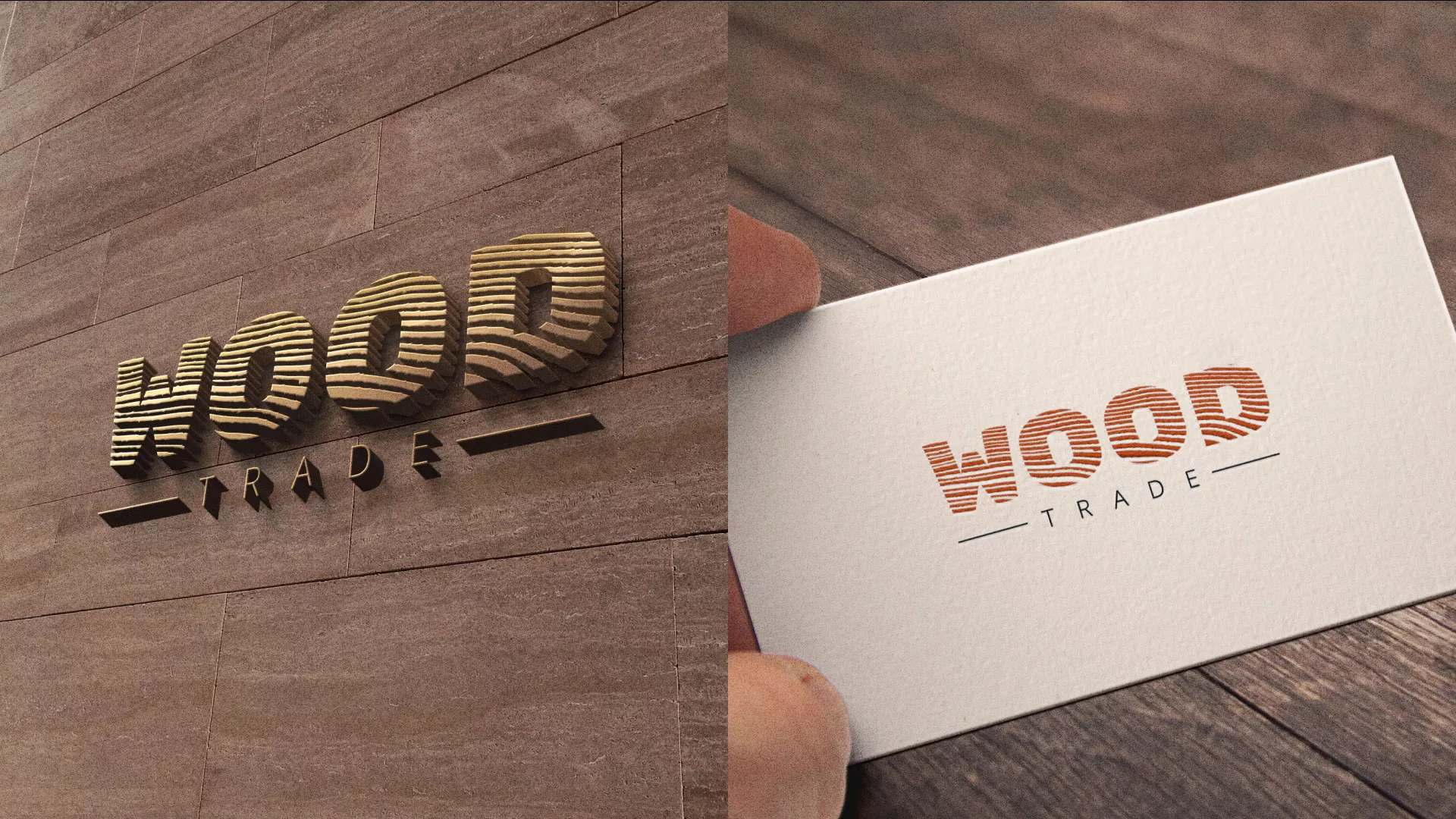 Разработка логотипа для компании «Wood Trade» в Венёве
