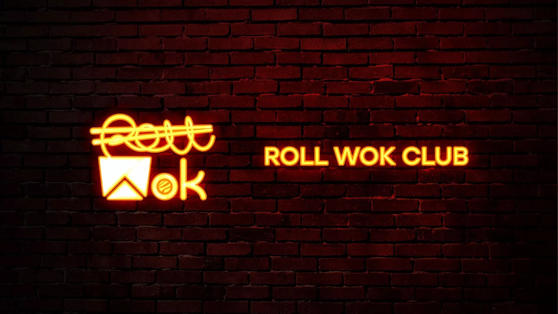 Разработка интерьерной вывески суши-бара «Roll Wok Club» в Венёве